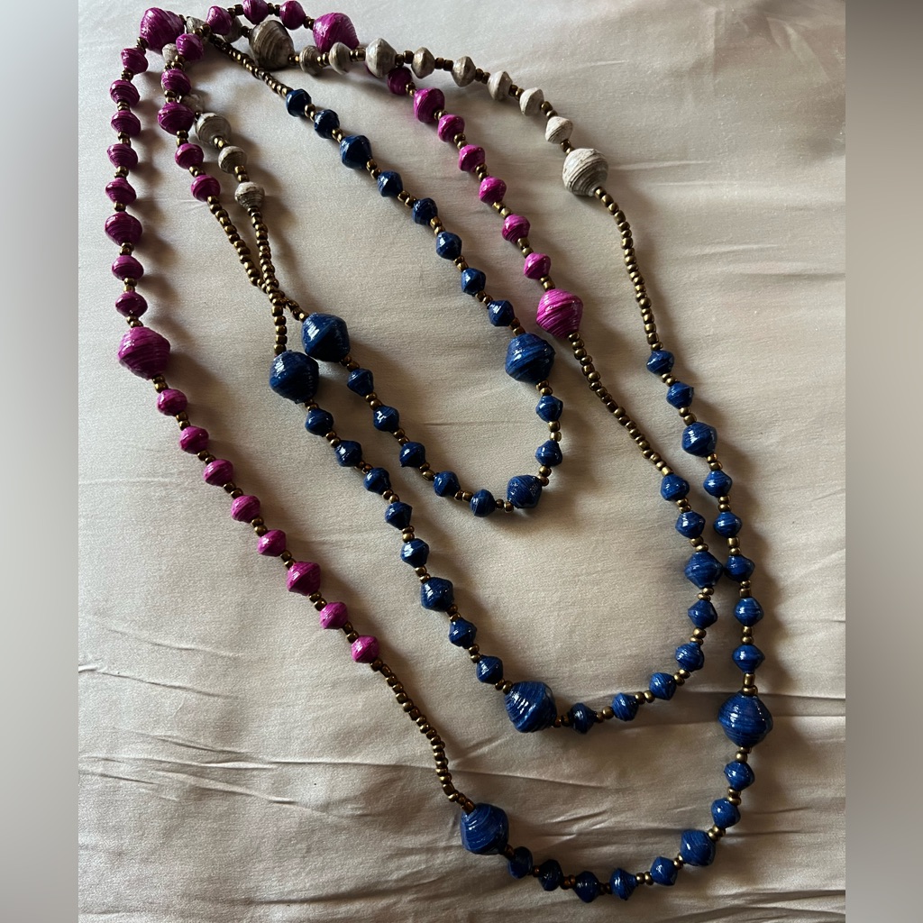 Noonday Collection Paper Bead Necklace. Made In Uganda!